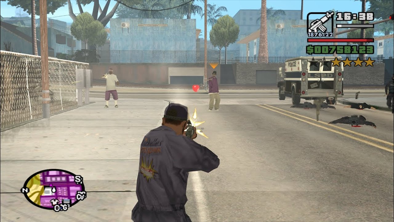 4 Star Wanted Level - Turf Wars (Gang Wars) in San Fierro - GTA San Andreas