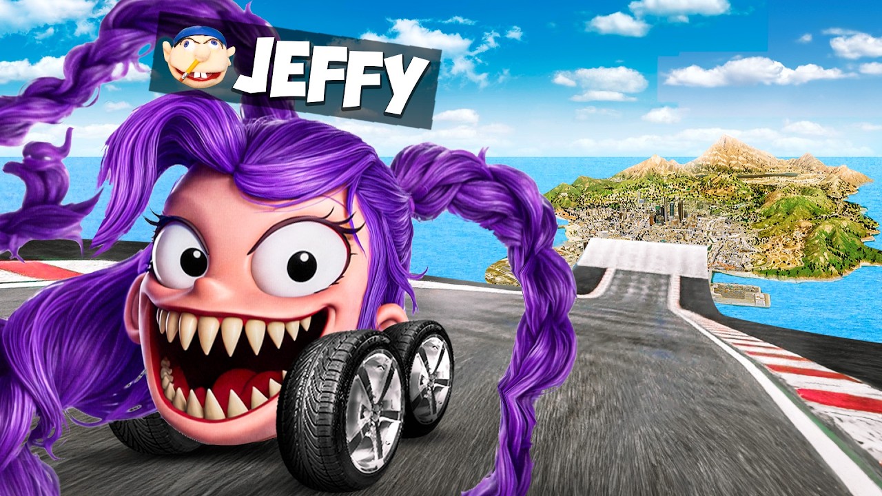 Jeffy Jumps LILY LOVEBRAIDS SUPERCARS Across ENTIRE MAP in GTA 5!