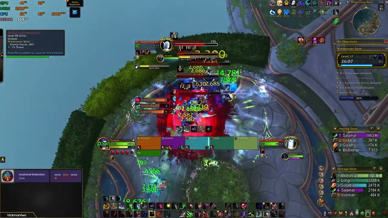 Midnight Beta 17 Windrunner spire (disaster run) l Resto Druid (12.0.0)