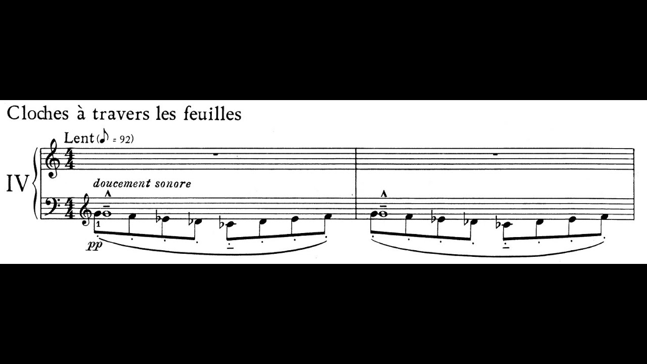 Debussy, Images (Book II) - Cloches à travers les feuilles (score)
