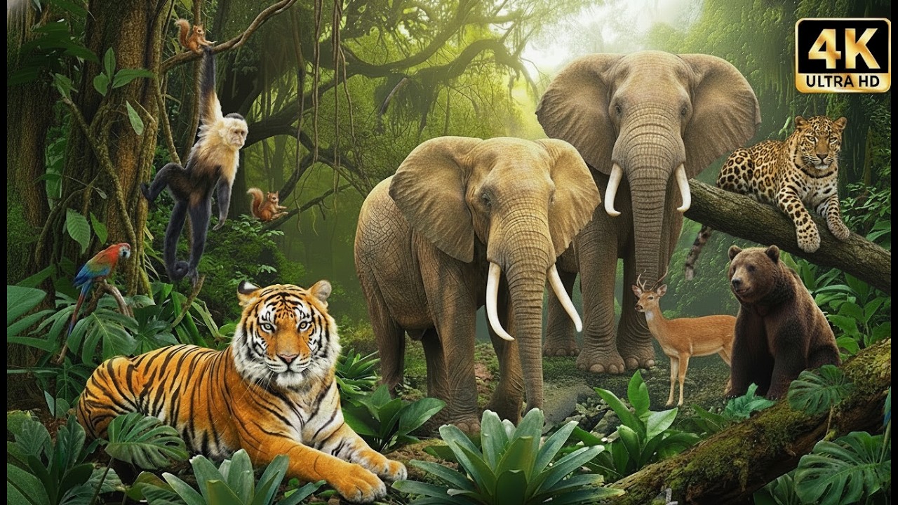 Wild Amazon Rainforest 4K | Exotic Wildlife, Jungle Birds & Deep Nature Sounds for Sleep & Relax