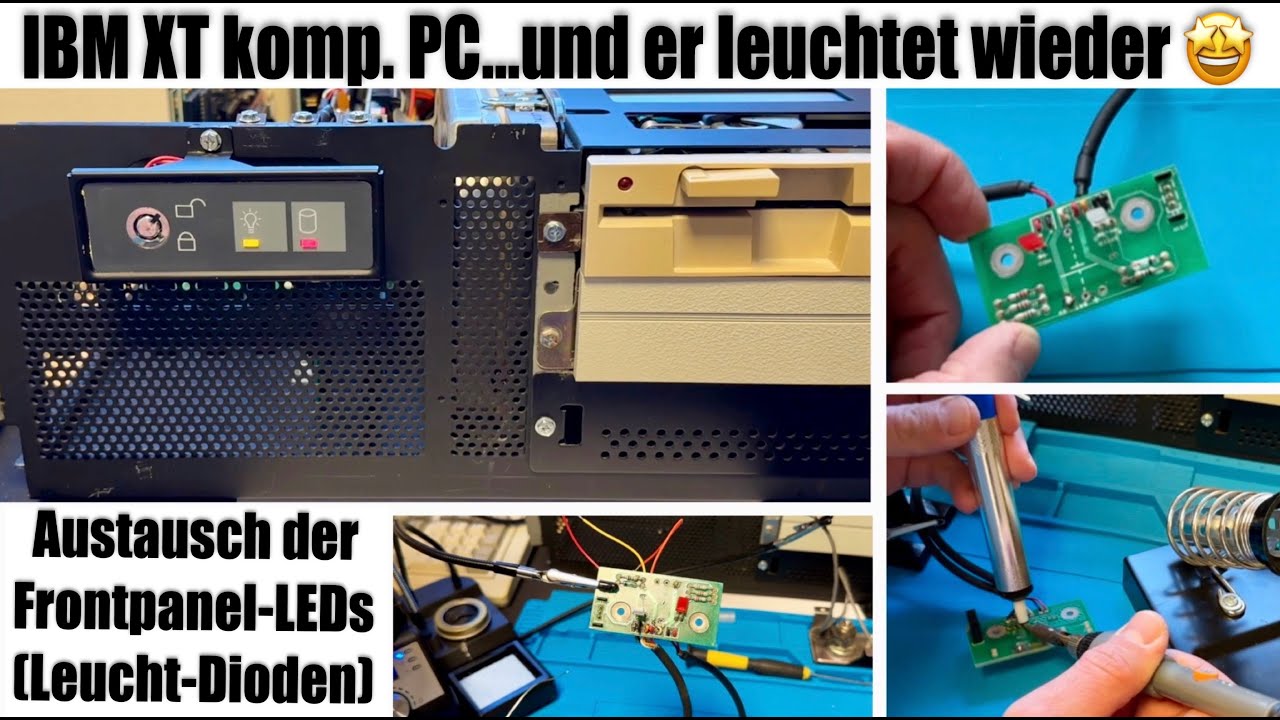 (RP) IBM XT kompatibler PC 💡 LED-Frontpanel reparieren + Fazit 🔎