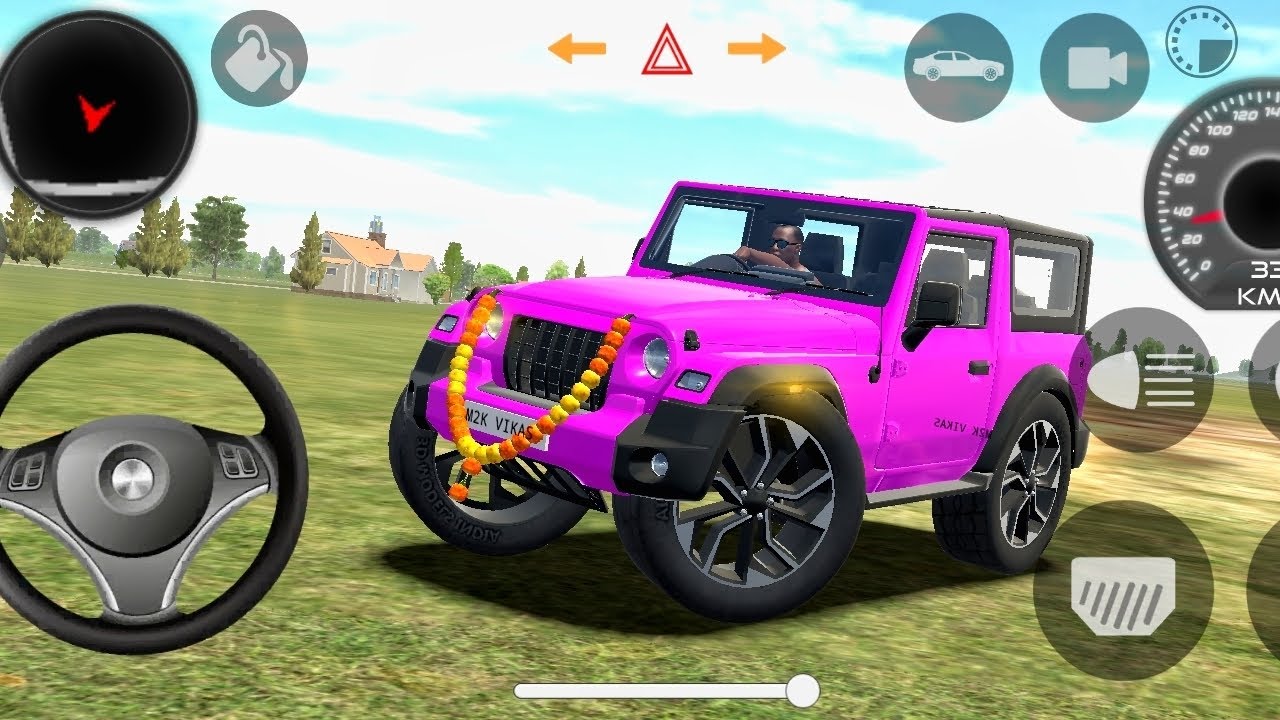MODIFIED MAHINDRA THAR😈GAMES:INDIAN THAR(GADI WALA GAMES )CAR GAME ANDROID GAME - ANDROID GAMEPLAY