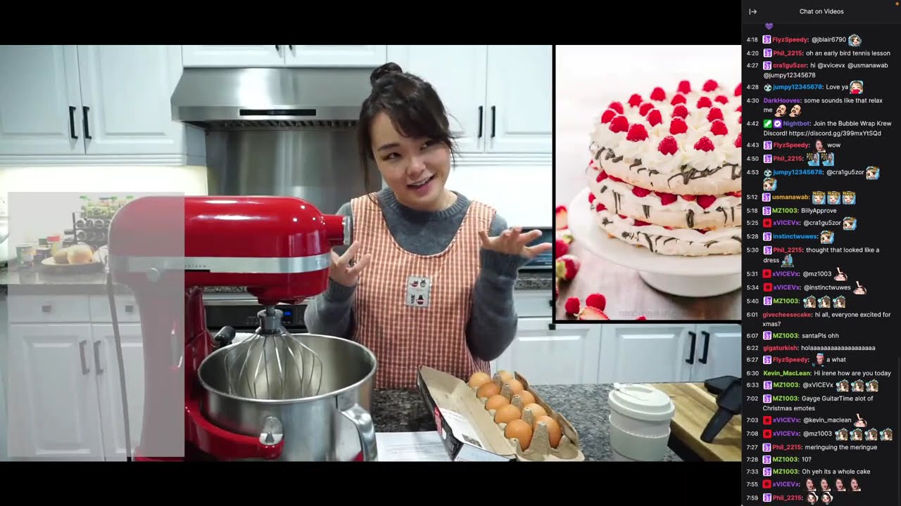 2023 12 23 - Bake & Cook | 🎂 Boccone Dolce Cake (berry choco meringue cake) | 🍝 Carbonara