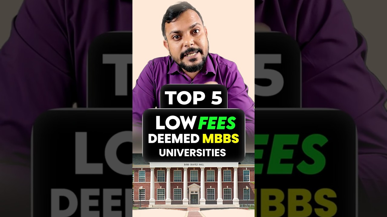 Top 5 Deemed Medical Colleges in India 2025 | Best MBBS Deemed Universities at Low Fees