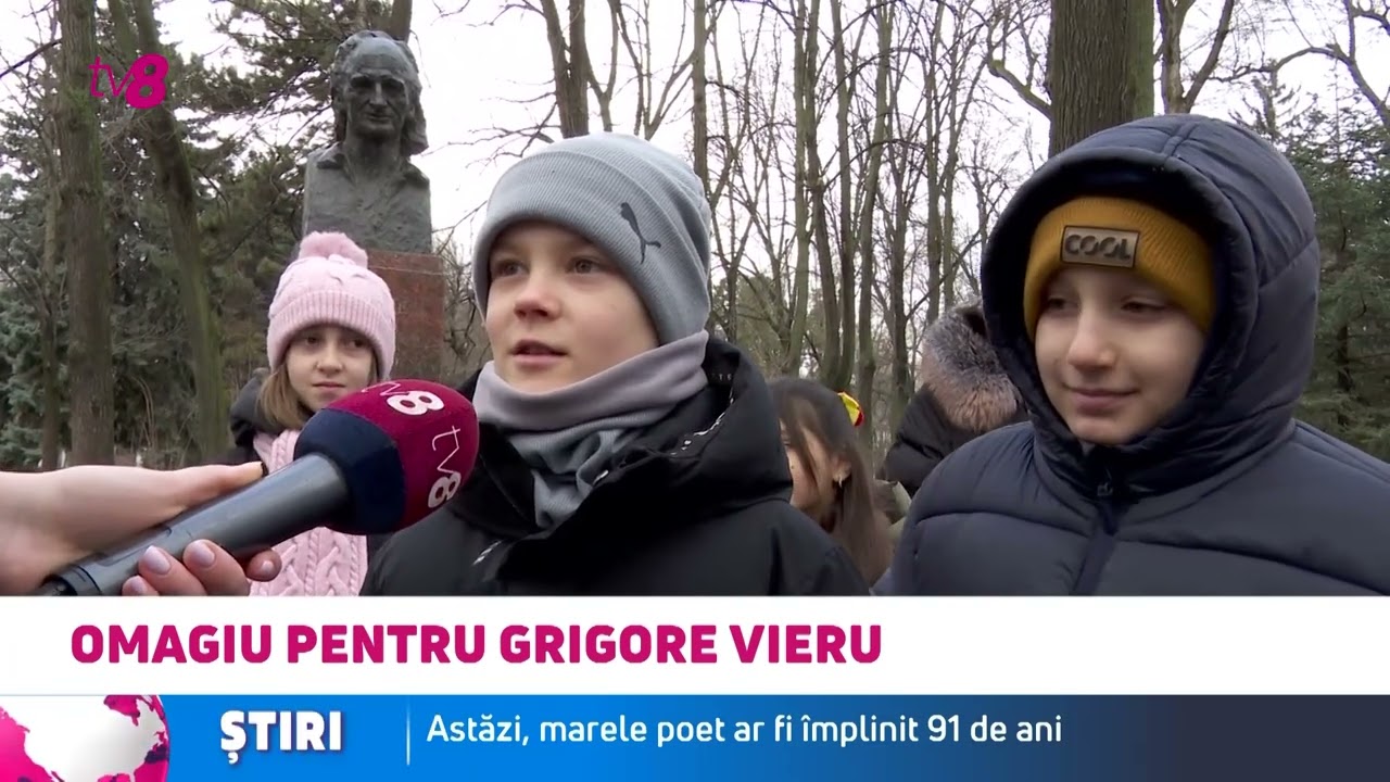 Omagiu pentru Grigore Vieru: Un scuar din Chișinău va purta numele marelui poet