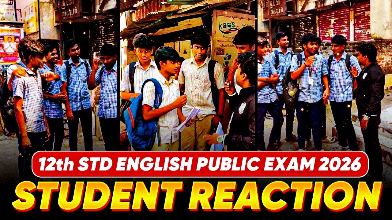 Students Reaction | 12th Public Exam 2026 – English