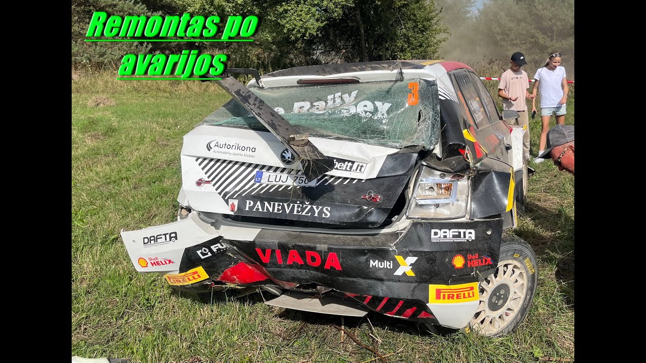 Notkus #131 skodos remontas po avarijos (tikslas suspėti iki Utenos ralio)