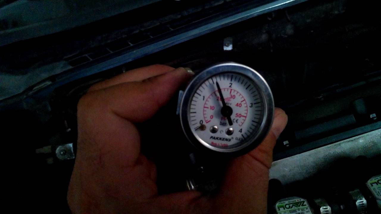 Gasoline pump pressure control.Benzin pompası basınç kontrolü.