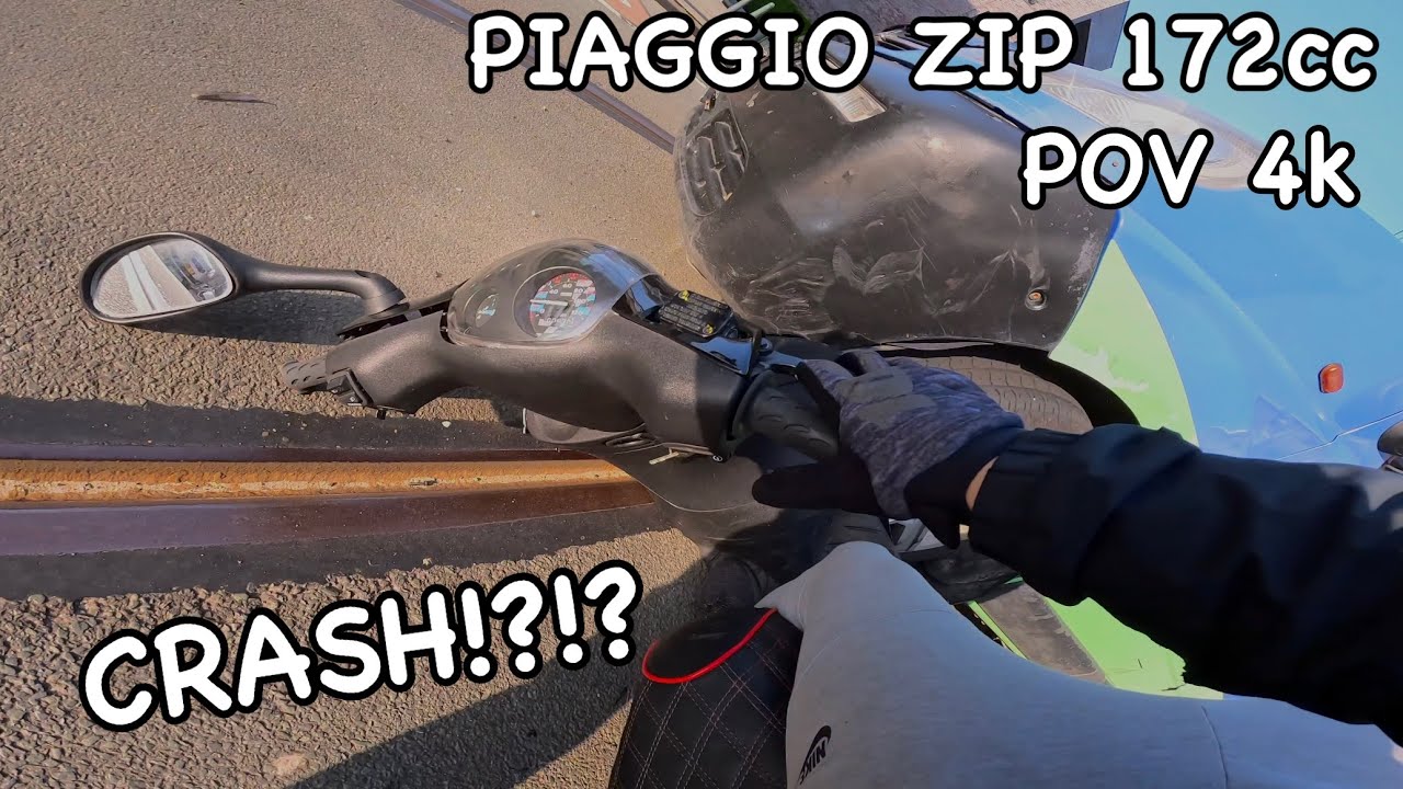 CRASH!?!? Gilera Runner 180cc & Piaggio Zip 172cc | SUNDAY FUNDAY VLOG | POV RIDE | 4K