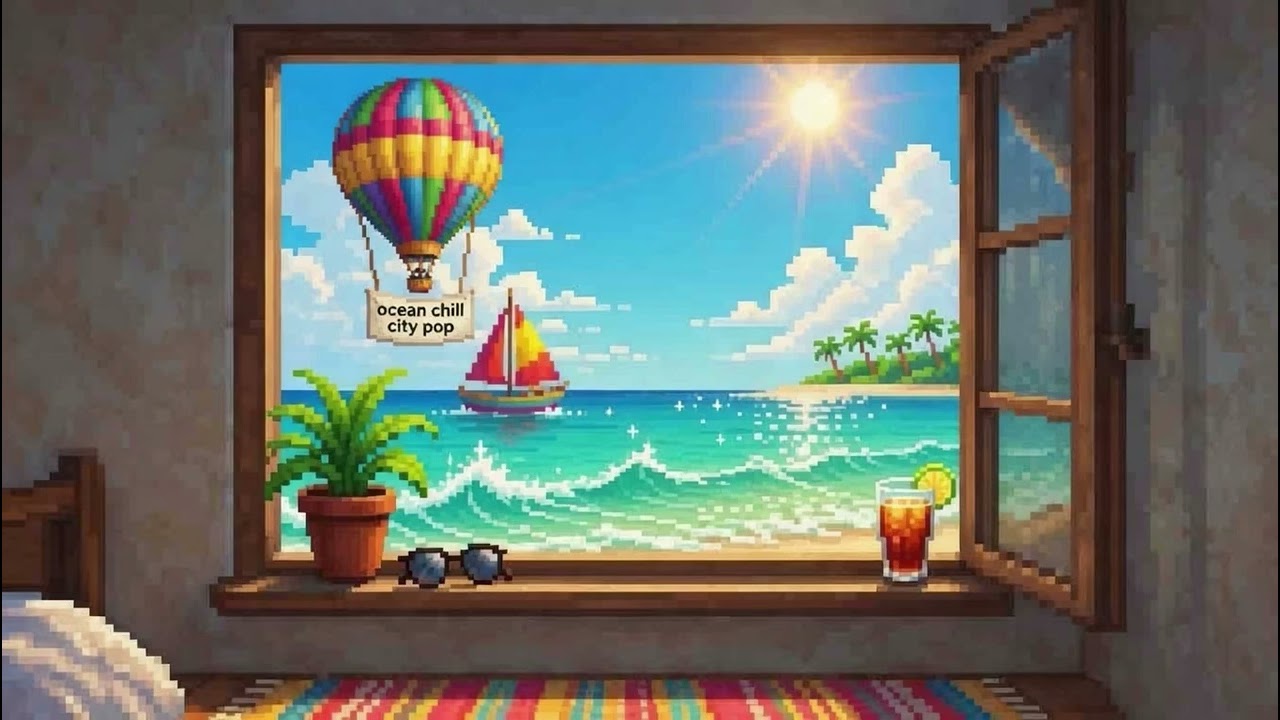 lo-fiシティポップビーチベッドサイドBGM Mix 🏖️🛏️日常サウンド | 作業・勉強・リラックス 1Hour