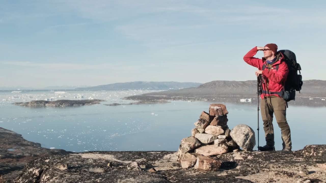 Hiking back to Ilulissat from Nalluarsuk in western Greenland