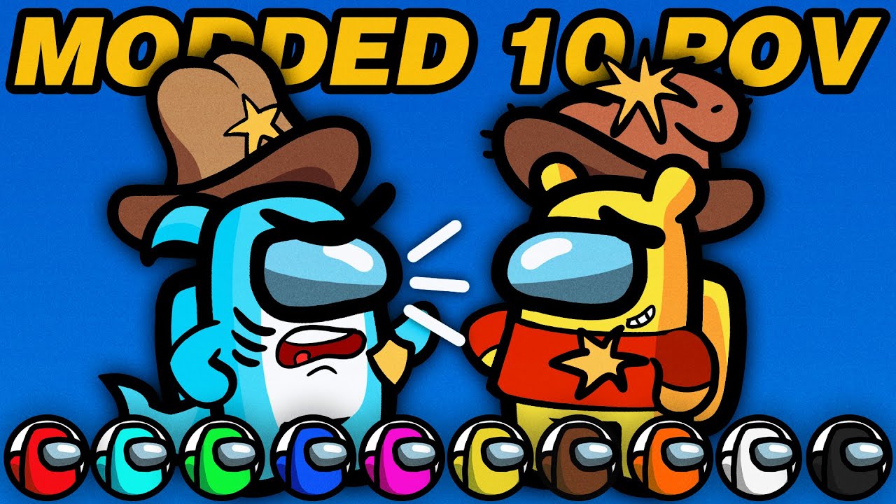 Sheriff v Sheriff Showdown! | Modded Among Us (10 players, ALL perspectives!)