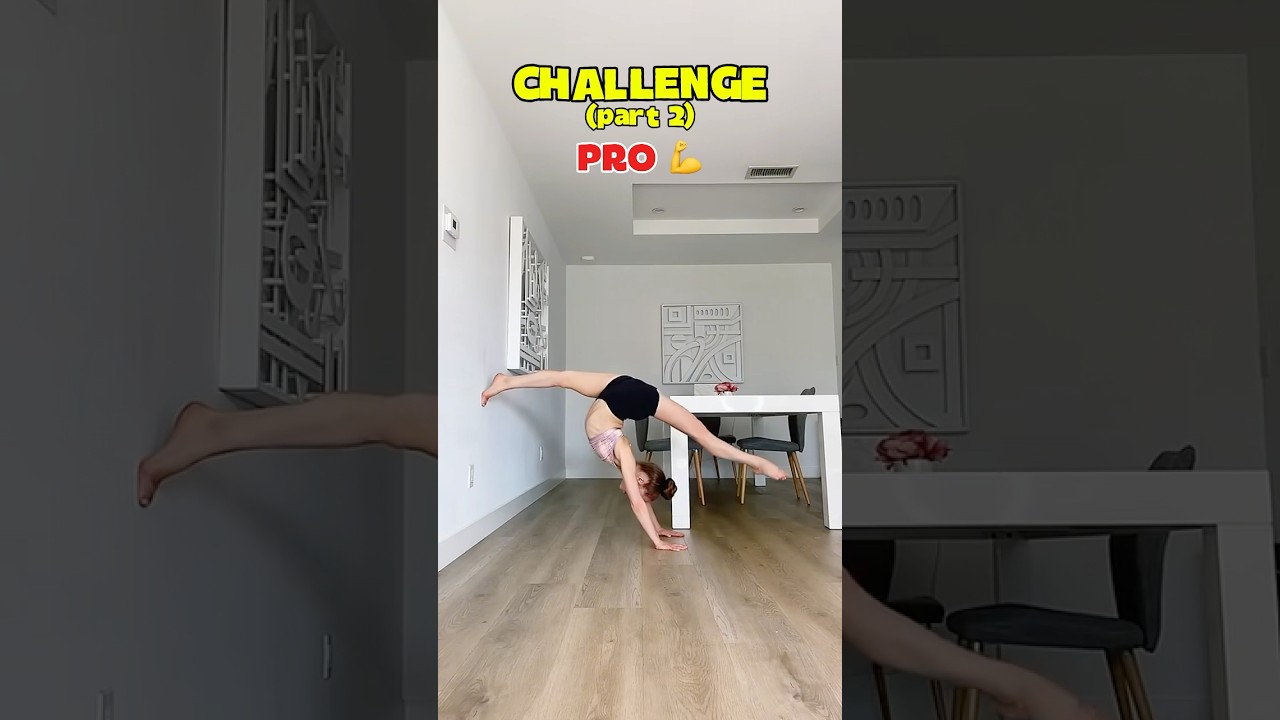 CHALLENGE GRAND &Eacute;CART CONTRE LE MUR (part 2) #gym #flexibility #shorts
