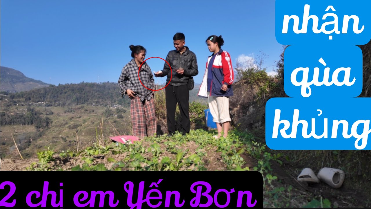 Sau 2 năm A hầu quay trợ lại thăm , 2 chị em Yến,Bơn. (cháu lớn lắm rồi !)