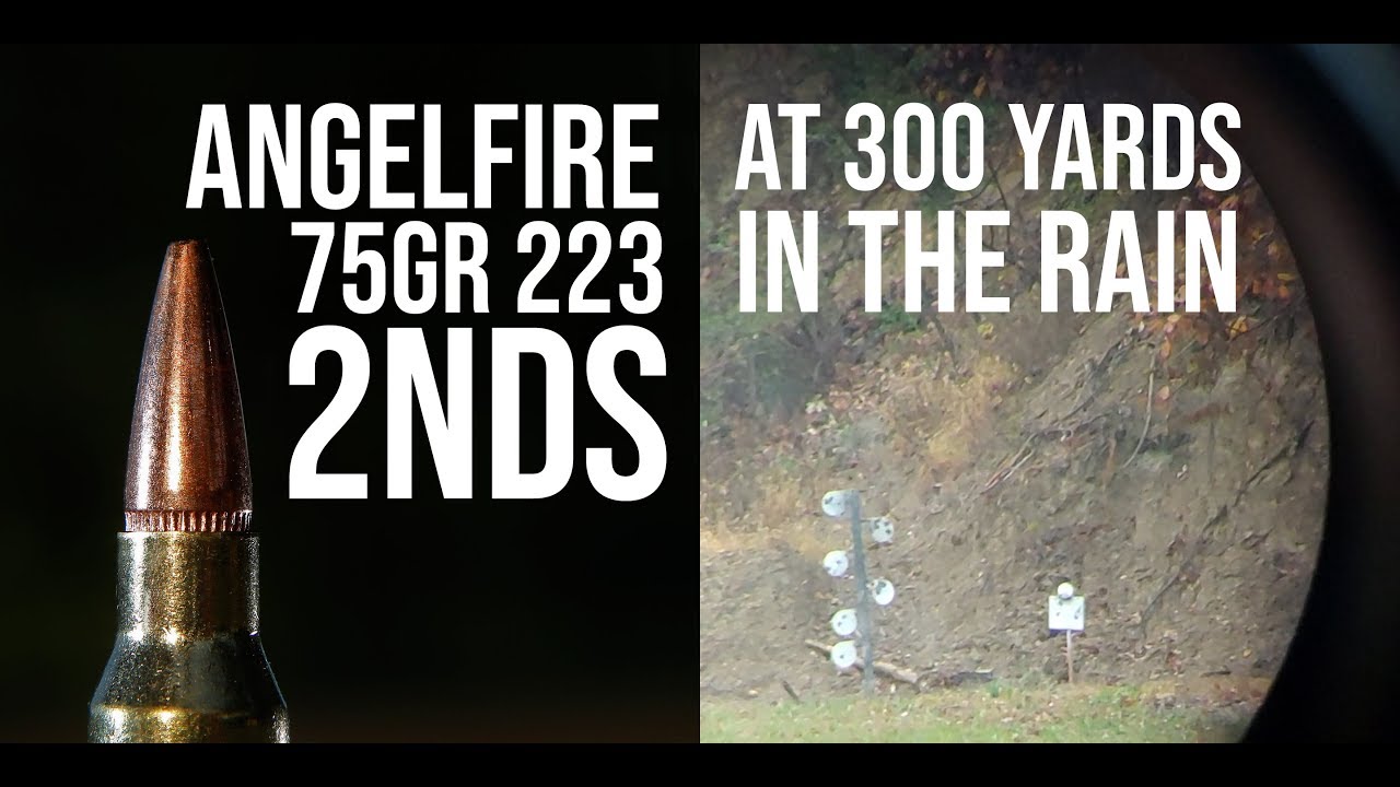 AngelFire - 75gr 223 2nds at 300 Yards in the Rain