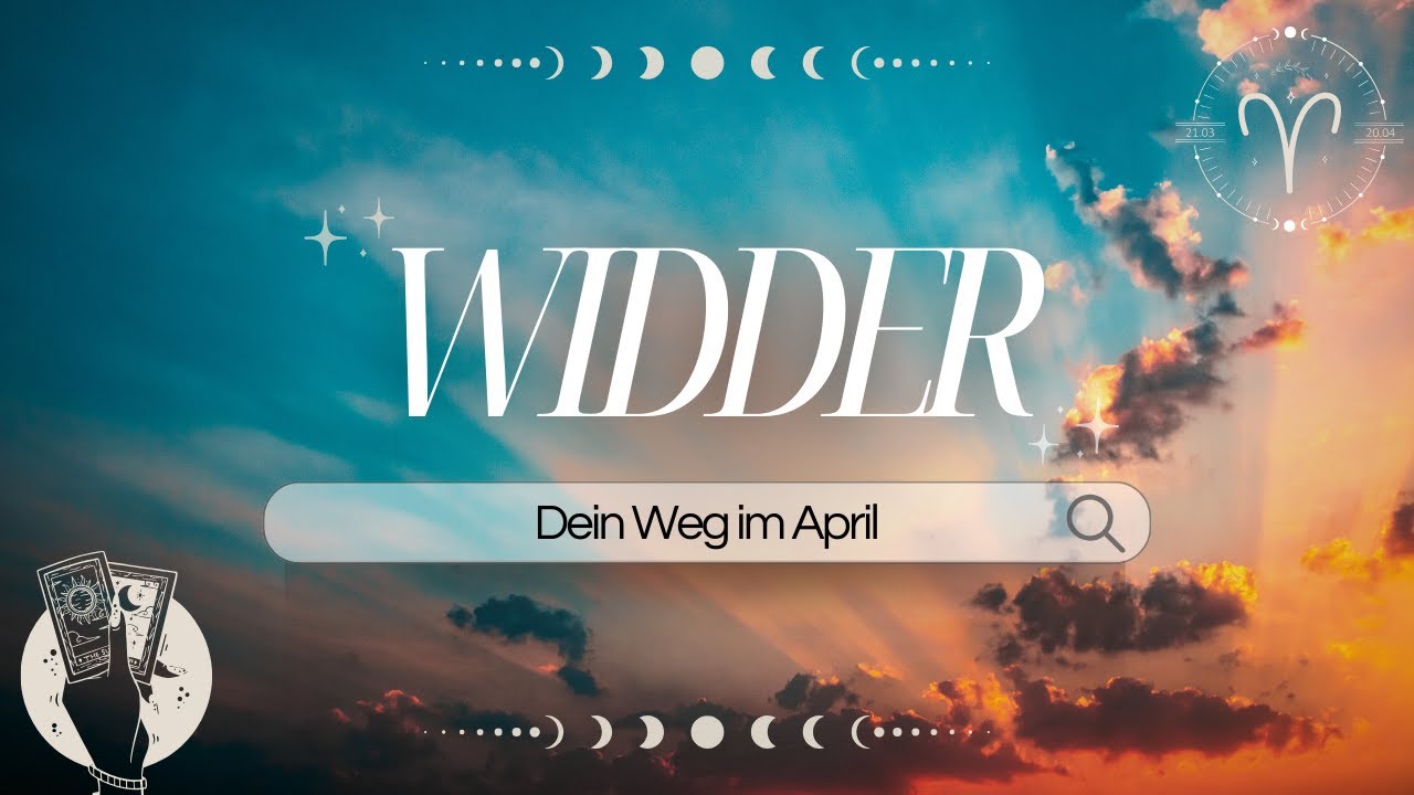 WIDDER I Die Liebe für einen Traum und Diskussionen darüber I April 2024