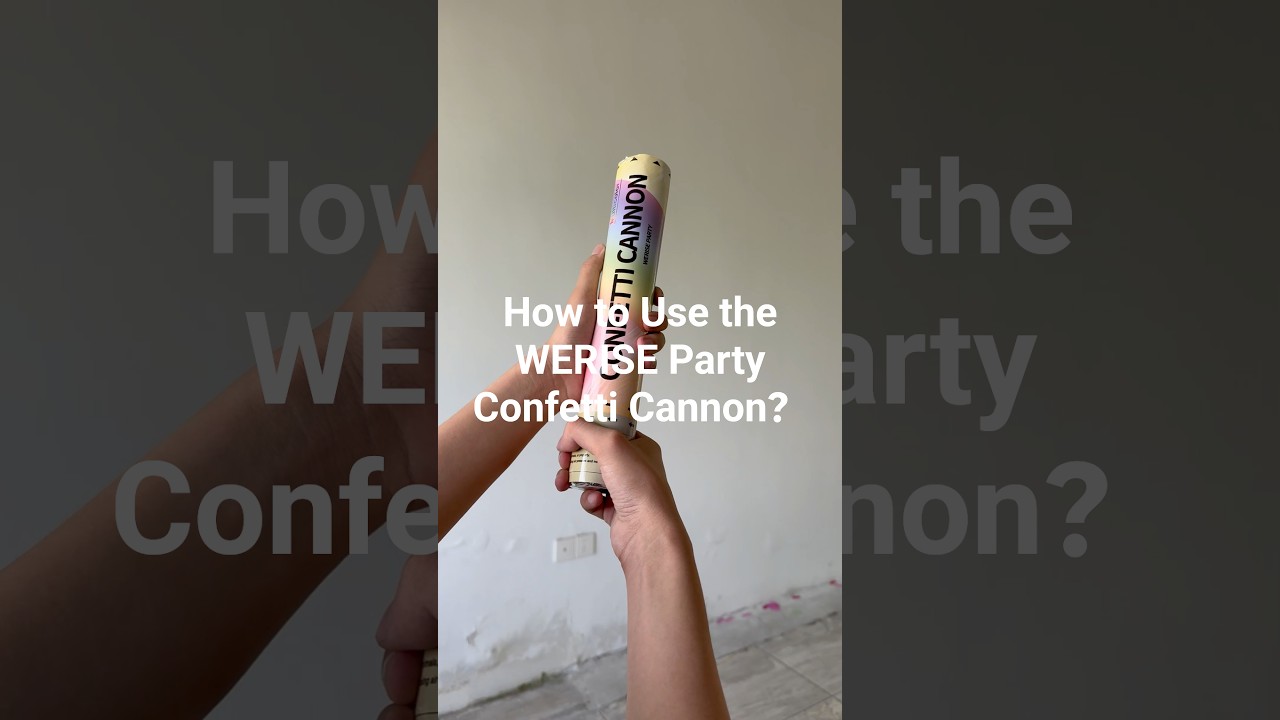 How to Use the WERISE Party Confetti Cannon?