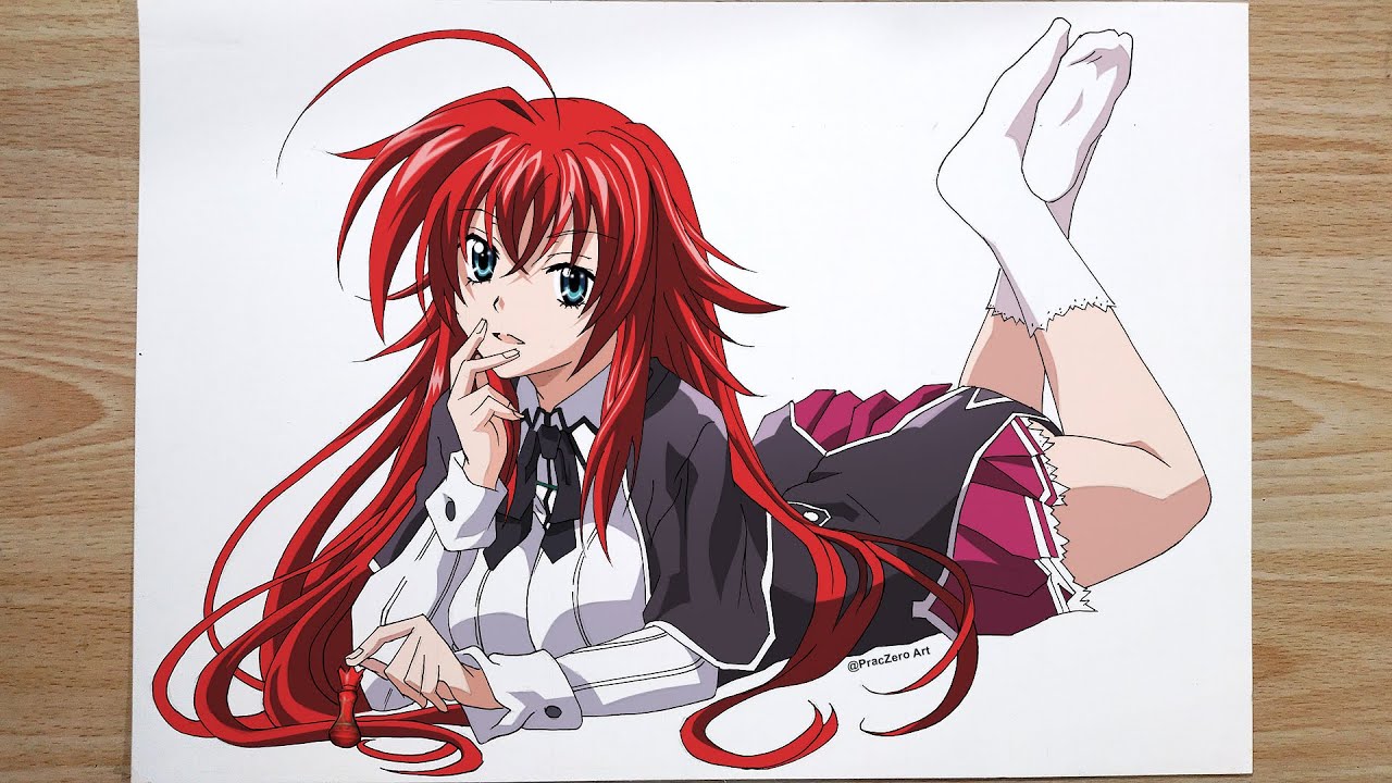 Как нарисовать Риас Гремори | Легко и просто | High School DxD