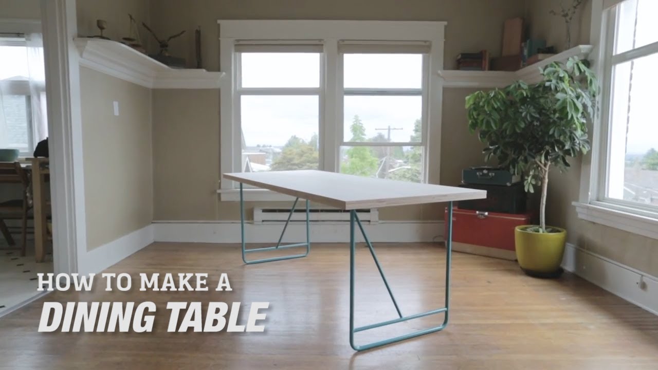 How to Make a DIY Mid-Century Modern Dining Room Table