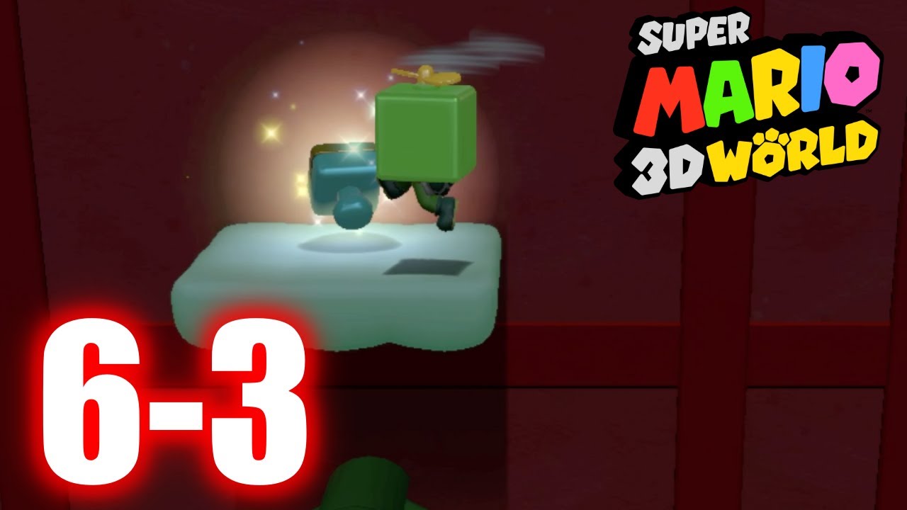 Super Mario 3D World - 6-3 Hands-On Hall - All Stars & Stamp 100% Gameplay Walkthrough