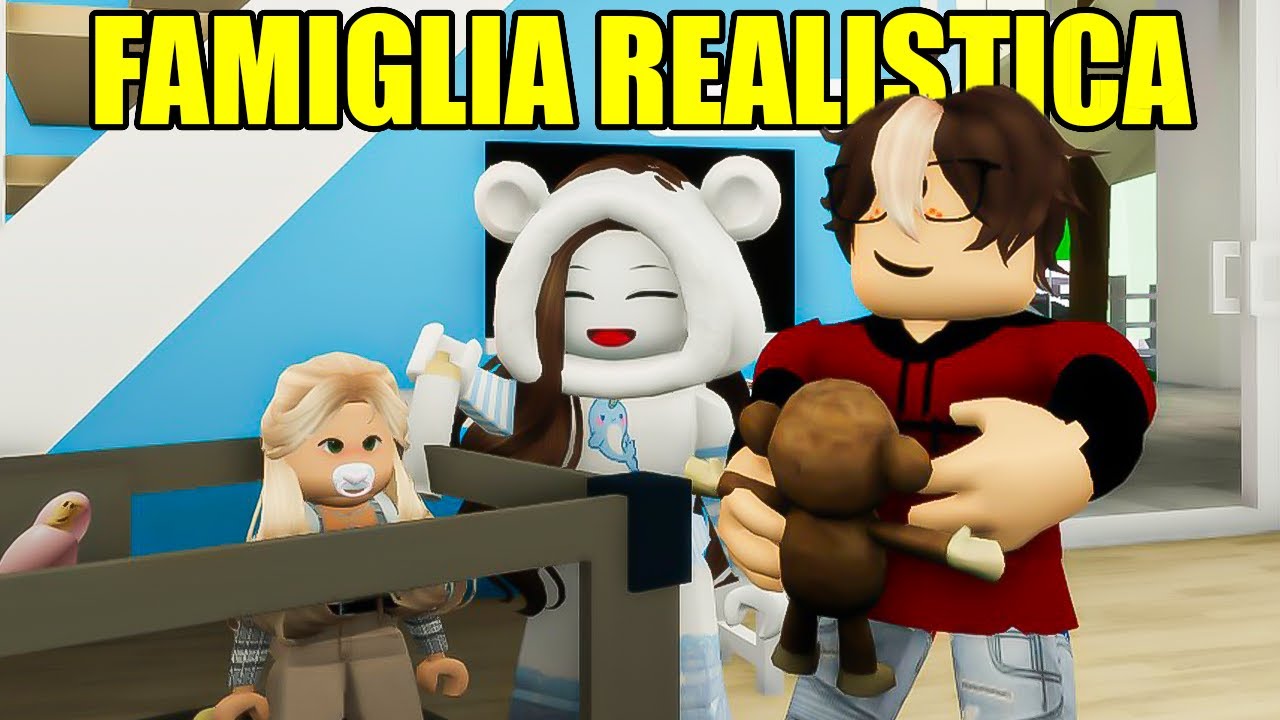 24 ORE IN UNA FAMIGLIA REALISTICA SU BROOKHAVEN ROBLOX!