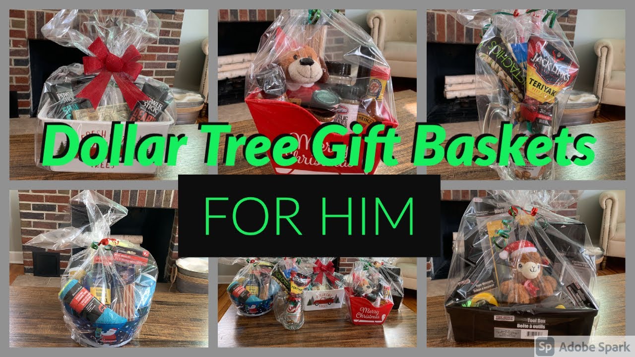 Dollar Tree Gift Baskets For Him! 5 *AMAZING* Dollar Tree Gift Baskets Made For Men | Under $15