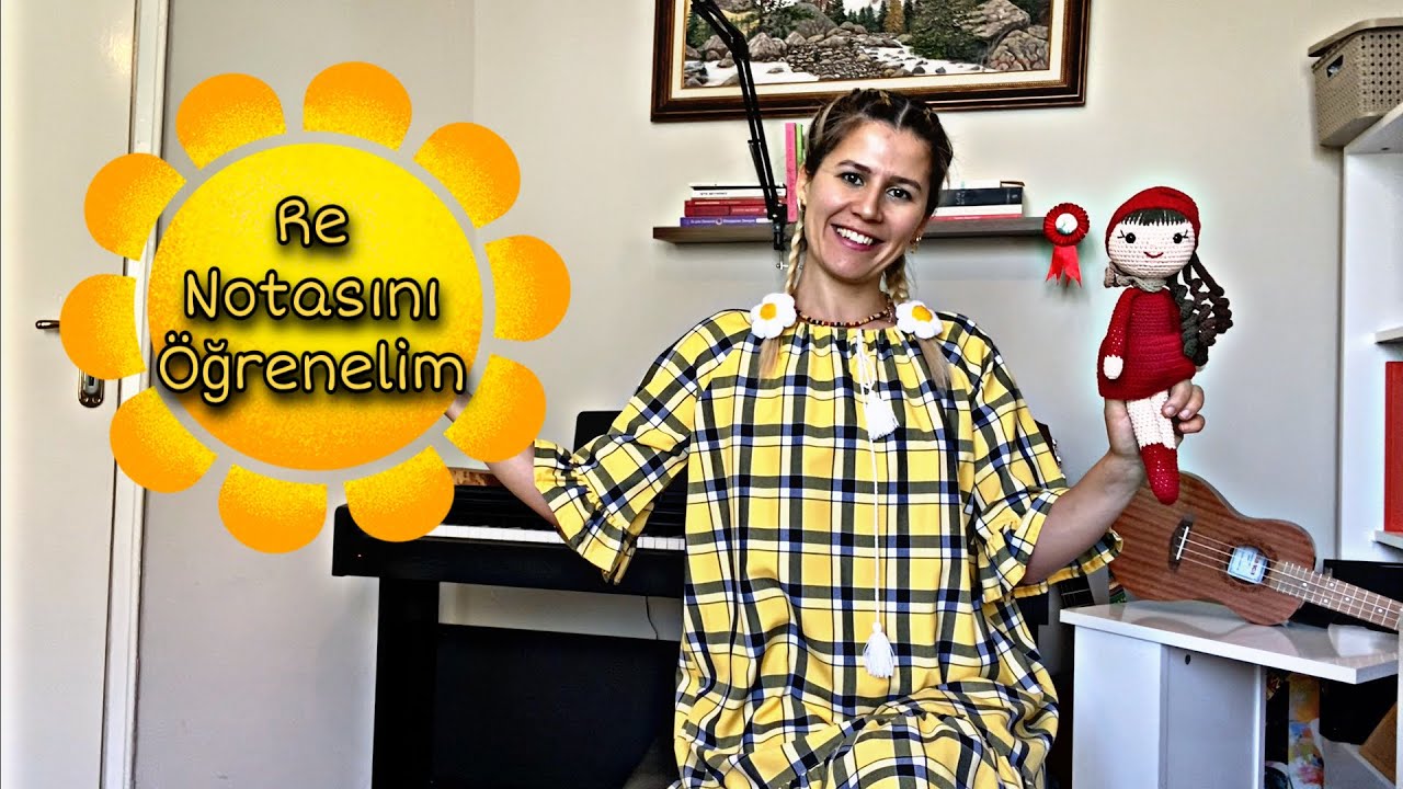 Çocuklara Piyano Dersi 3️⃣ ( Re Notası ) 🍋