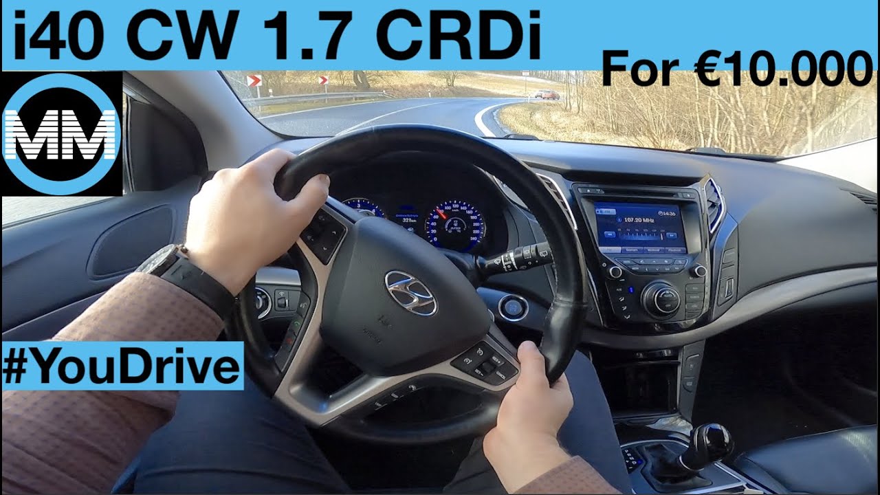 Hyundai i40 CW 1.7 CRDi (100 kW) POV Test Drive + Acceleration 0-180 km/h