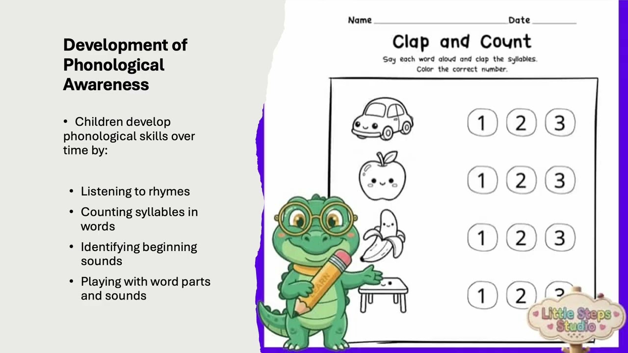 Application 1 Phonological awareness