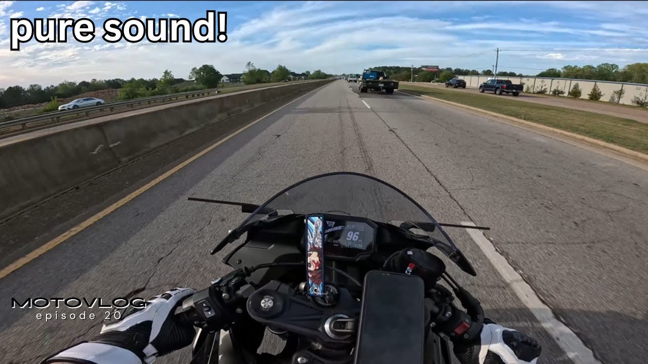 Kawasaki ZX6R ride home (Pure Sound)