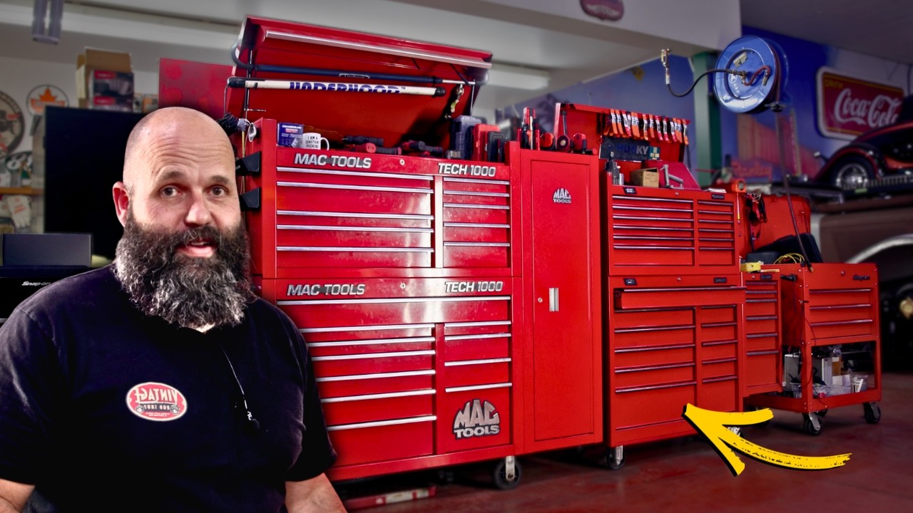 He Works On $1,000,000 Vintage Cars (TOOLBOX TOUR)