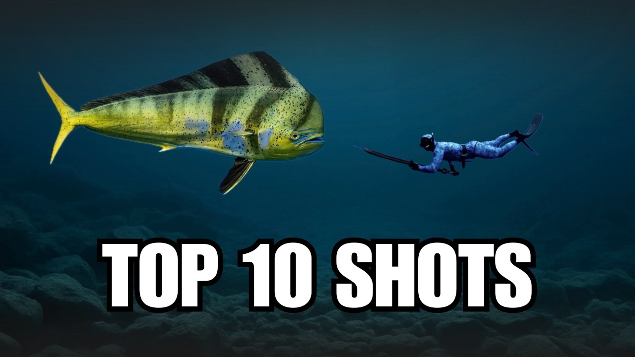 TOP 10 SPEARFISHING SHOTS - Pesca Con Arpón 2025