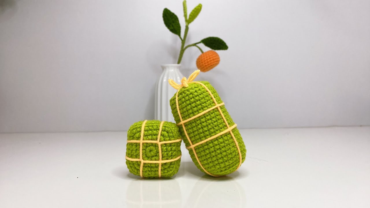 Hướng Dẫn Móc Bánh Chưng Bánh Tét Ngày Tết - Kiki Crochet