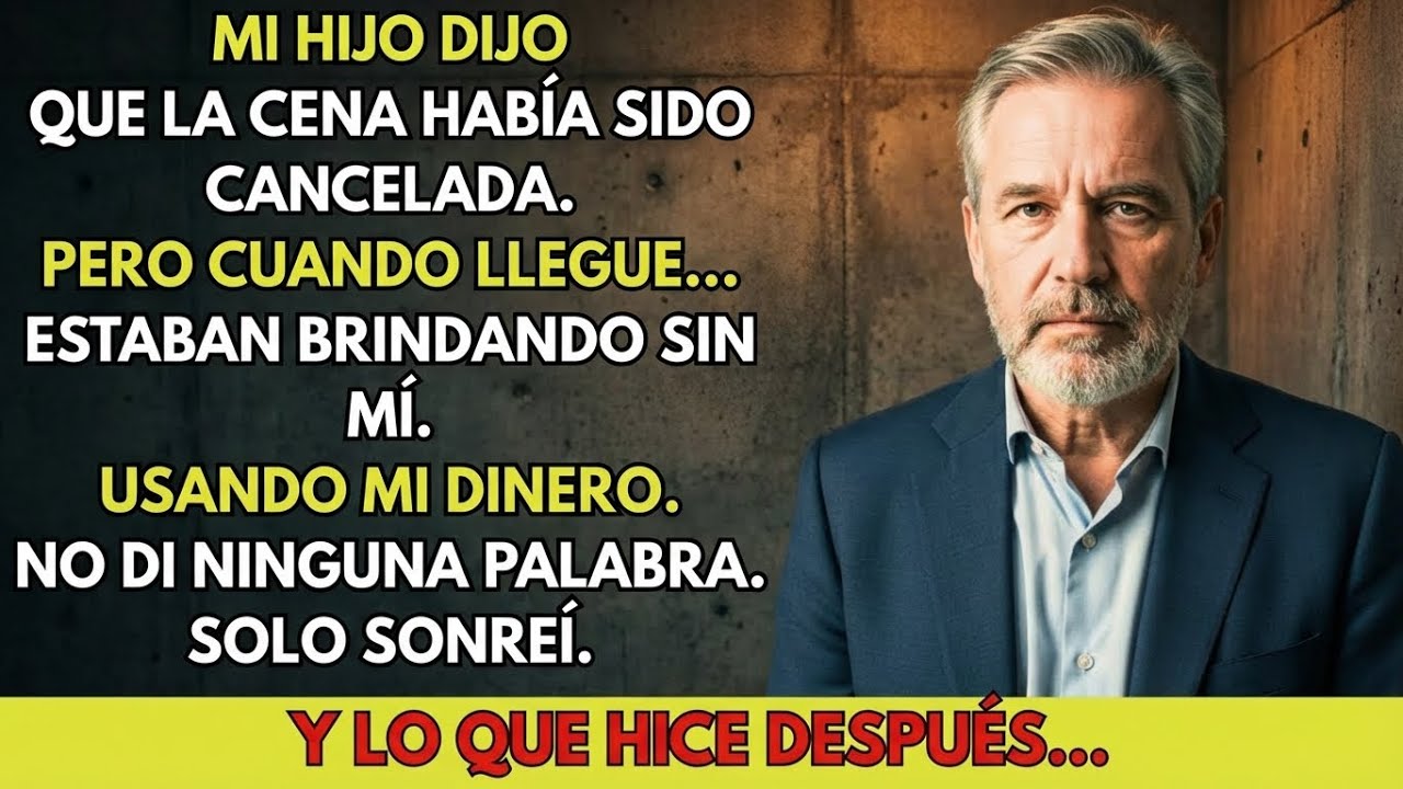 Mi hijo me dijo que la cena estaba cancelada — pero cuando llegué, la verdad me dejó helado…