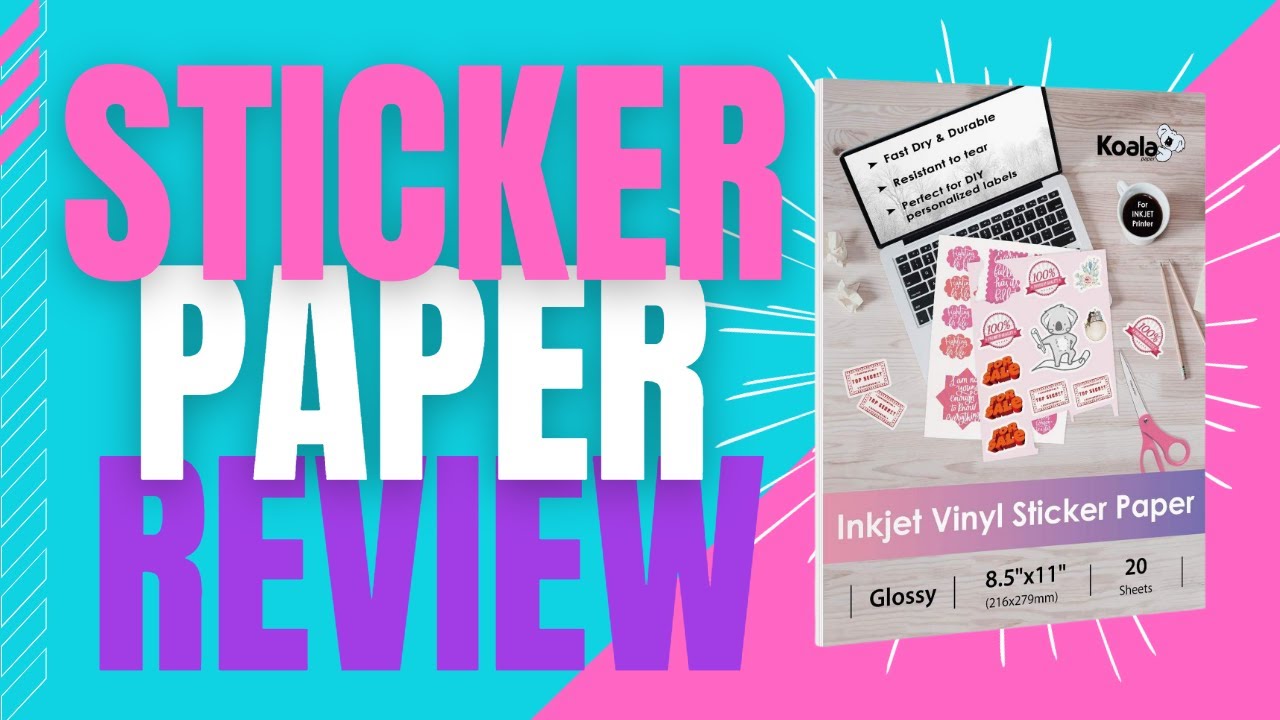 Koala Inkjet Vinyl Sticker Paper Review | Glossy With A Surprising Twist!