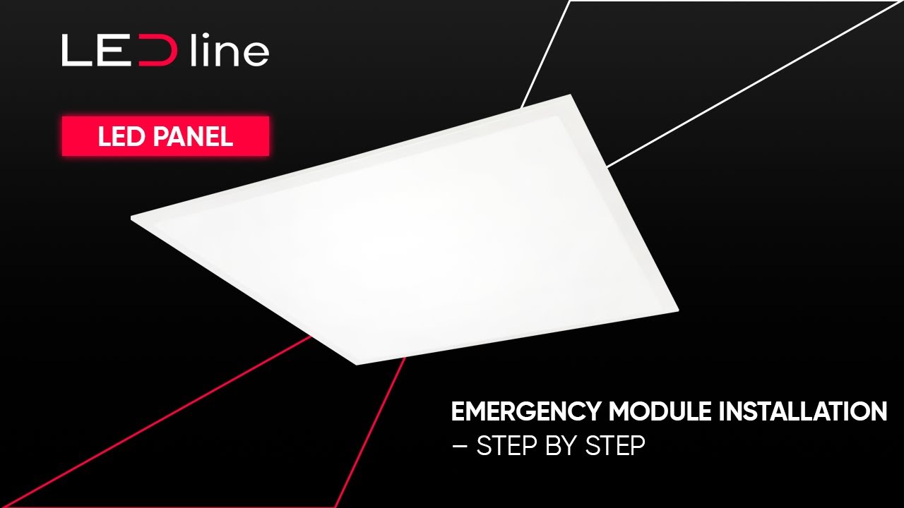 Emergency module installation for LED panel | Step-by-step
