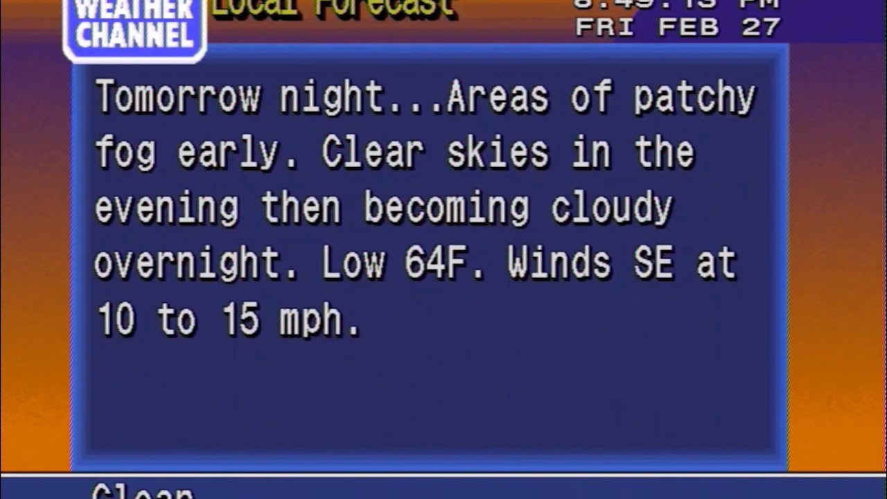 Weatherstar 4000 - Local Forecast & LDL (2/27/2026)
