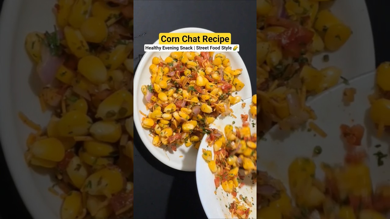 Corn Chat Recipe | Healthy Evening Snack | Street Food Style 🌽