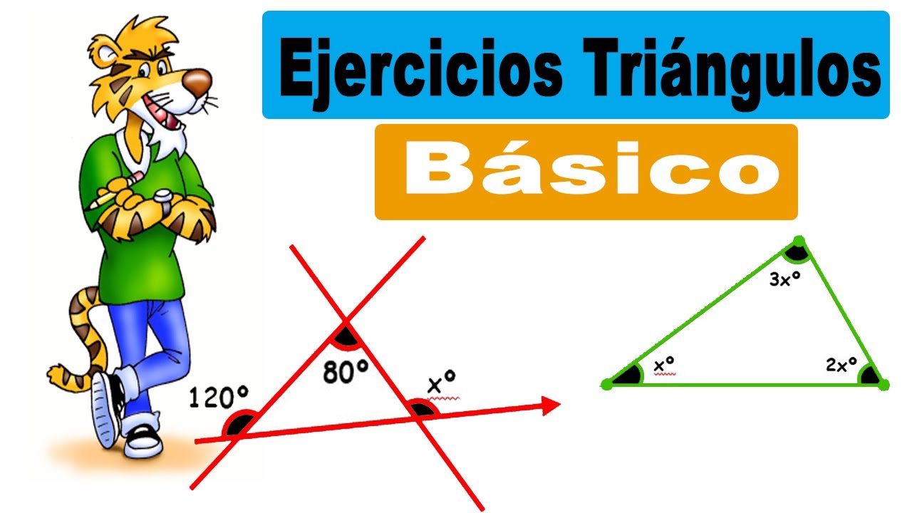 🔵 Ejercicios B&Aacute;SICOS sobre tri&aacute;ngulos-para principiantes