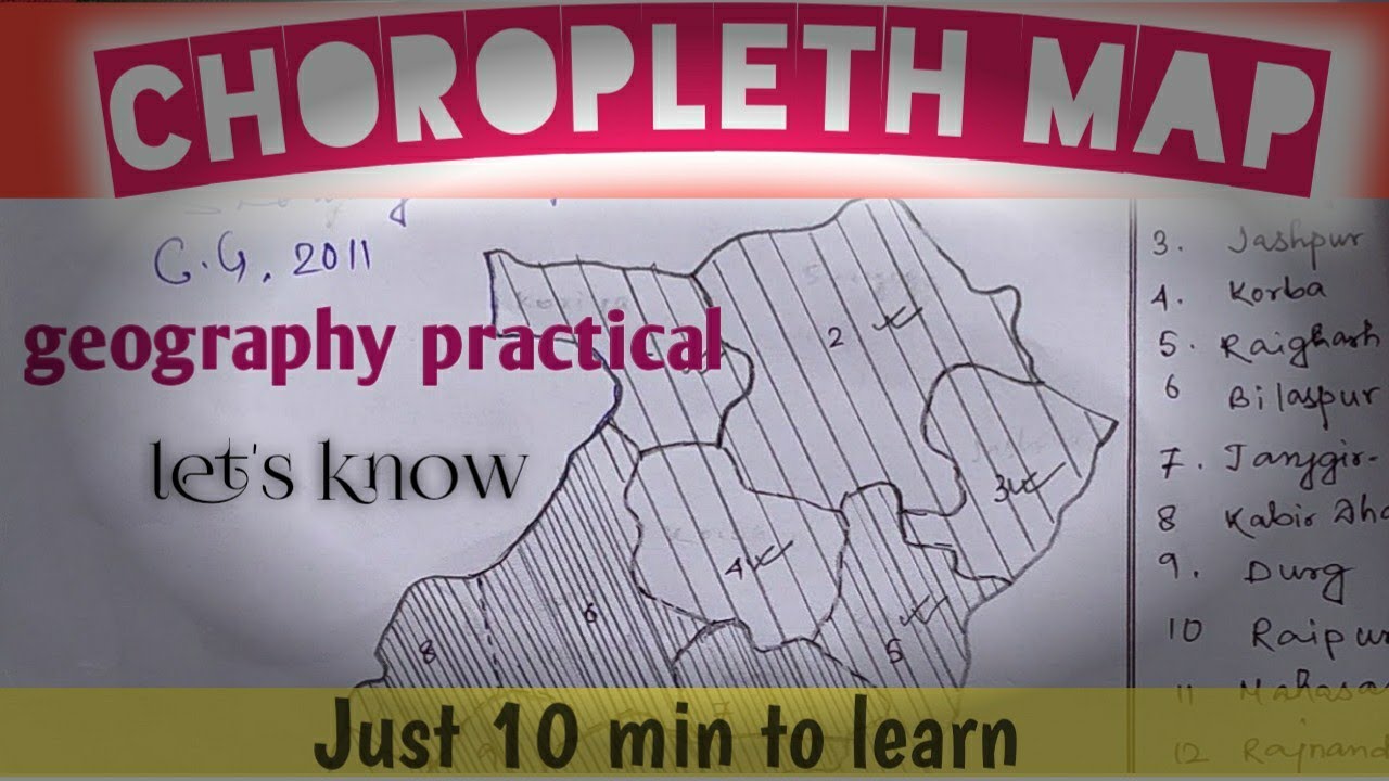 How to draw Choropleth map?|| Calculation and Drawing.
