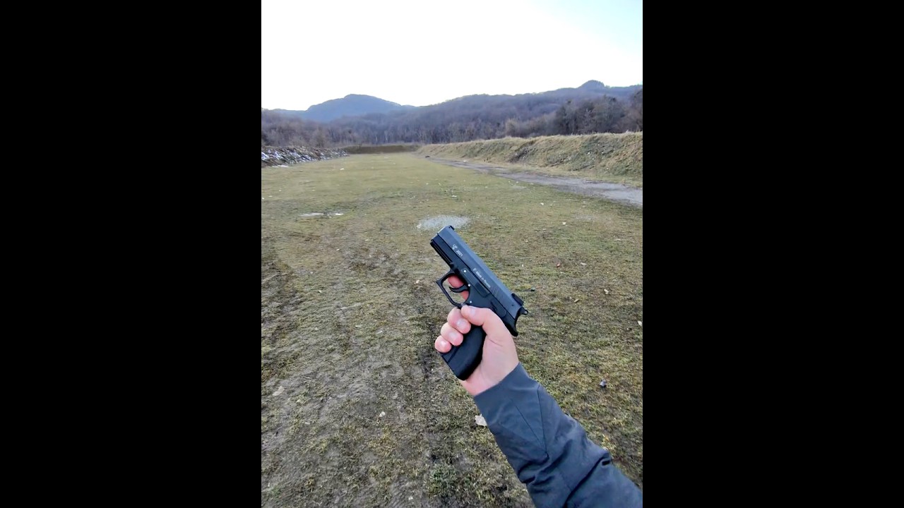 Стрельба из травматического пистолета Grand Power T12-FM2 в калибре 10х28