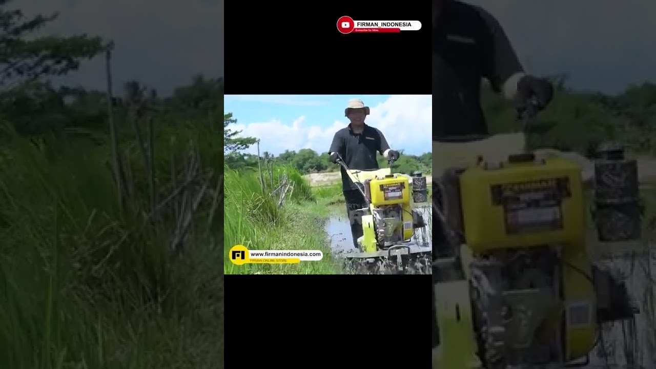 Stabil Banget ! Mesin Bajak Mini FTL720D di sawah dangkal #petani #bajaksawah #petanimuda
