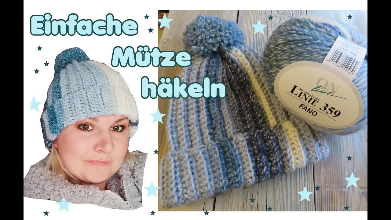 Mütze häkeln - OHNE Zunahmen, super einfach