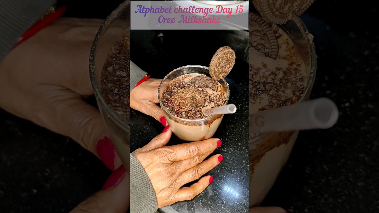 Oreo Milkshake |Alphabet Challenge Day 15| MomDoesEverything 