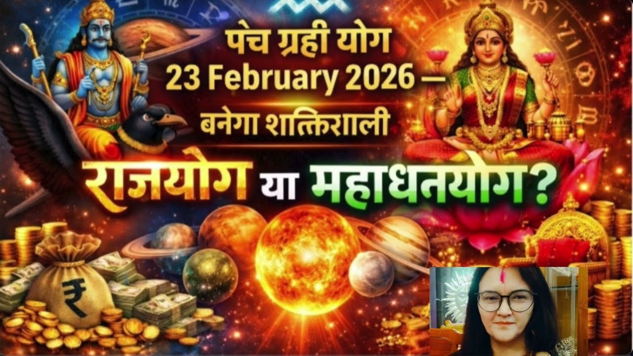 पंच ग्रही योग  !! शक्तिशाली राजयोग या महाधनयोग!! Transit!! 