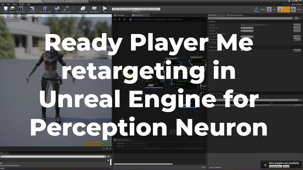 Ready Player Me retargeting in Unreal Engine for Perception Neuron