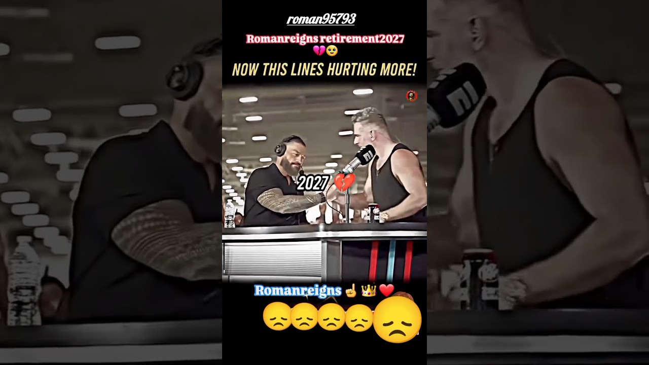 Roman Reigns Retirement 2027 💔❤️&zwj;🔥🥺😭 #wwe  #romanreigns #shorts #viralvideo