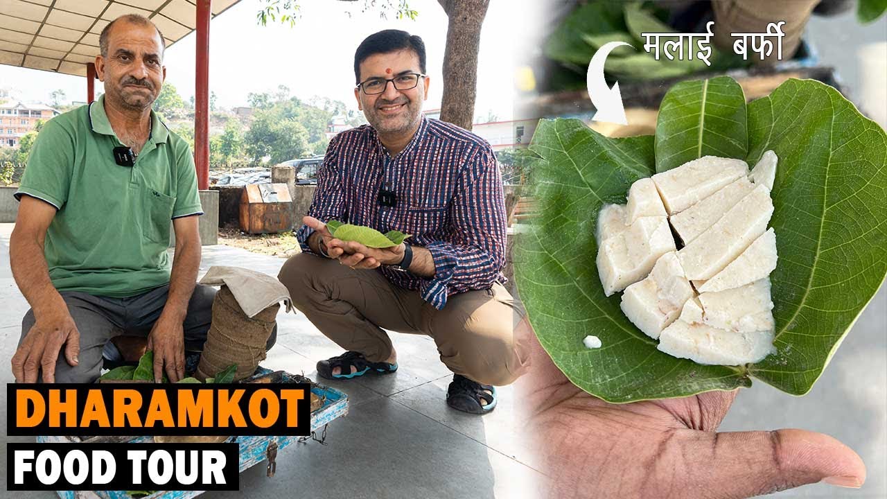 DHARAMKOT Food Tour/Cafe Trail I Malai Burfi + Chamunda Devi Temple + Norbulingka Inst + BhagsuTrail