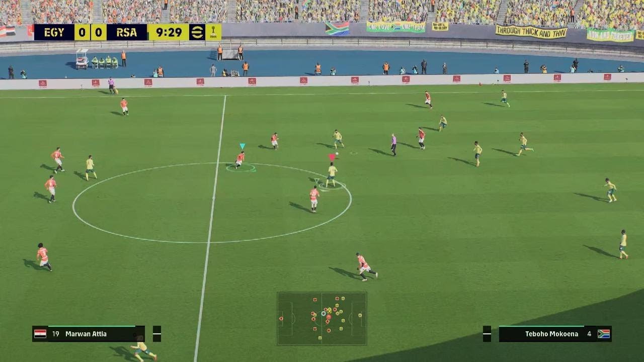 PS5 eFootball South Africa vs. Egypt corrections